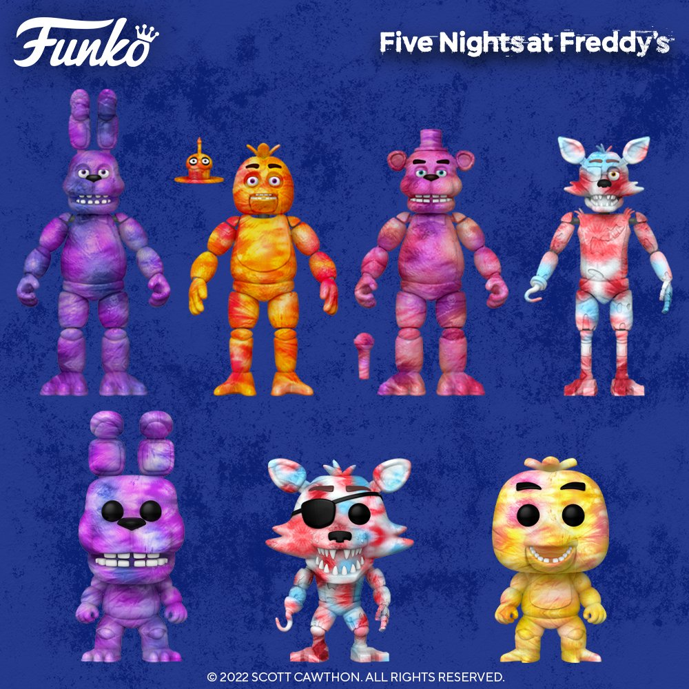 Five Nights at Freddy's Tie-Dye Foxy Plush