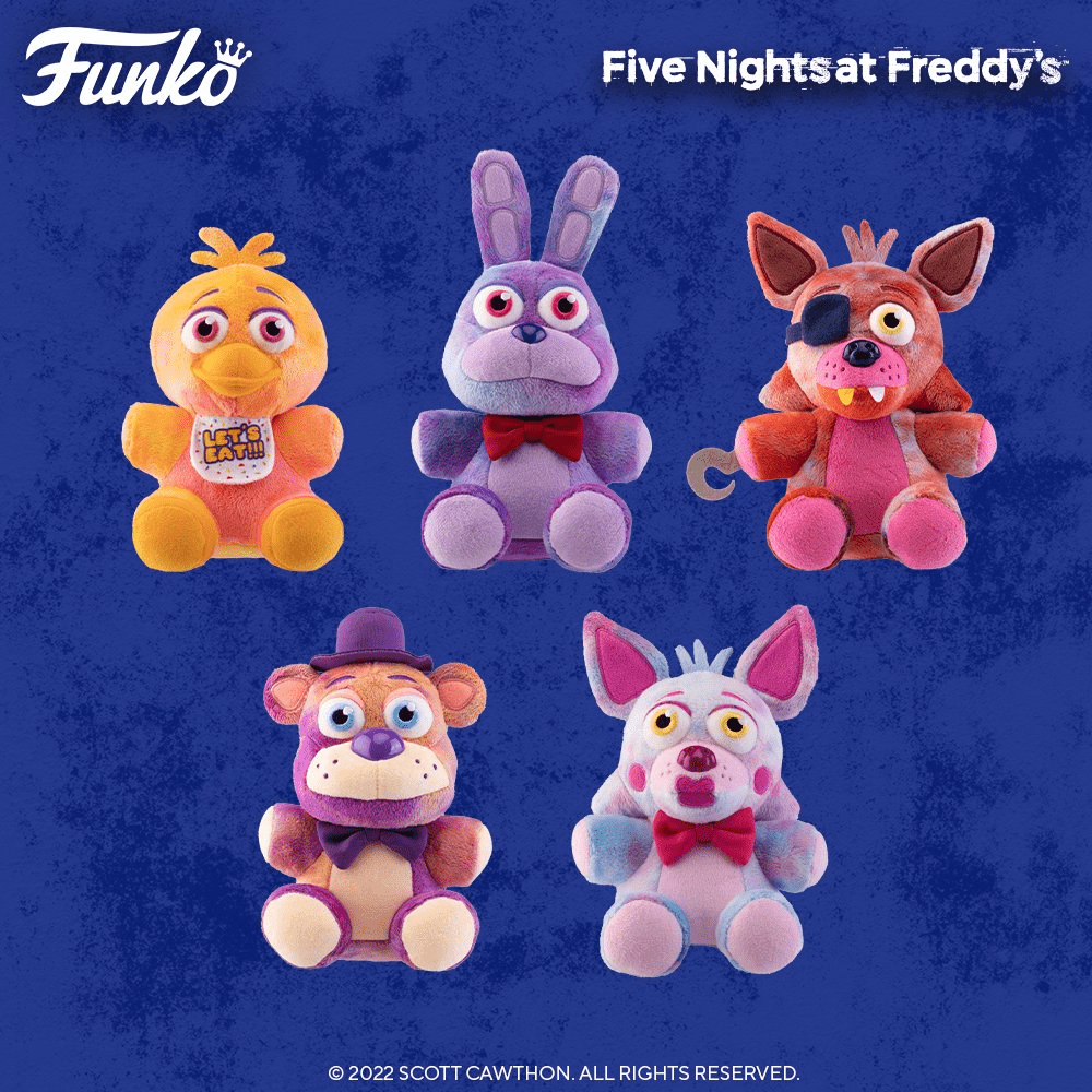 Five Nights at Freddy's Plushie Tie-Dye FNAF FUNKO Plush Toy NEW