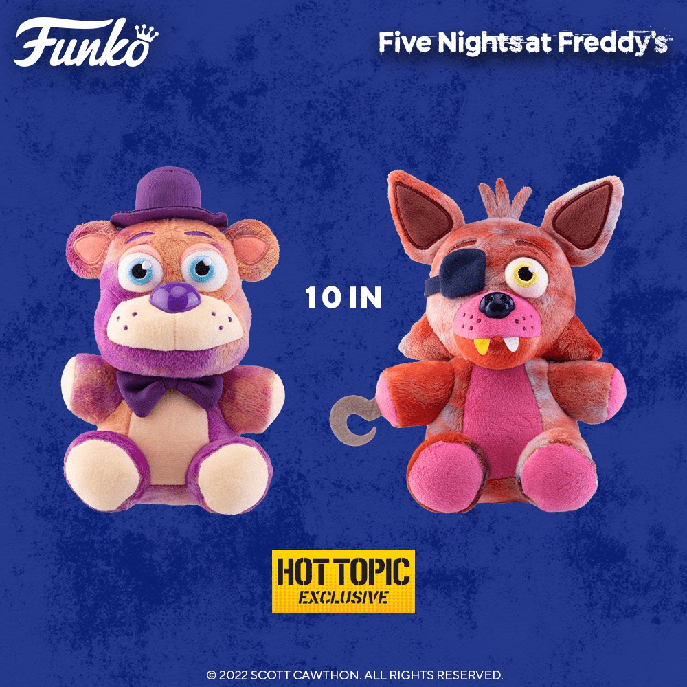 Funko Plushies Five Nights at Freddy's Tie Dye Bonnie FNAF Plush Stuffed  Toy